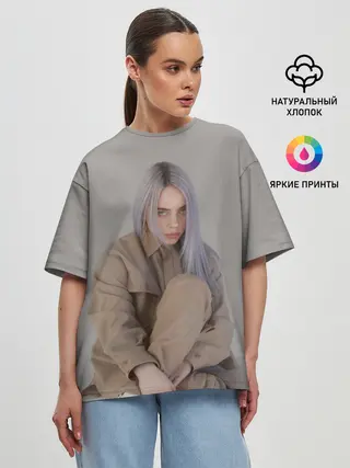 Женская футболка оверсайз / BILLIE EILISH