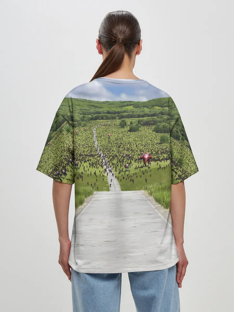 Женская футболка оверсайз / SERIOUS SAM 4: PLANET BADASS