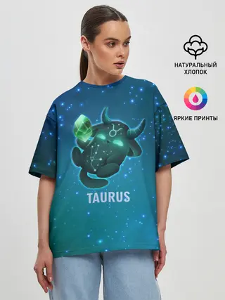 Женская футболка оверсайз / Телец