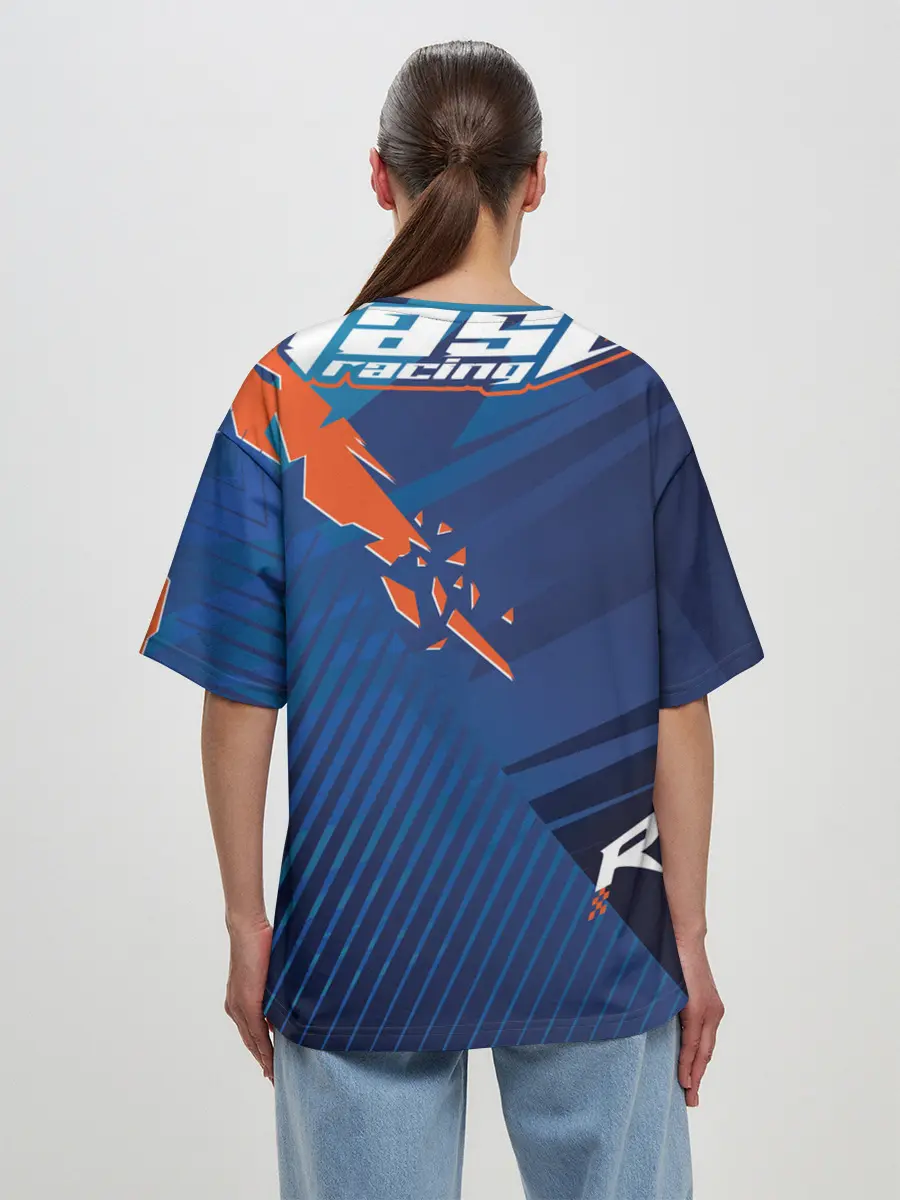 Женская футболка оверсайз / Форма для мотокросса FOX