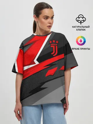 Женская футболка оверсайз / Juventus
