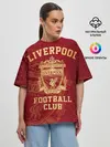 Женская футболка оверсайз / Ливерпуль