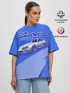Женская футболка оверсайз / Supra