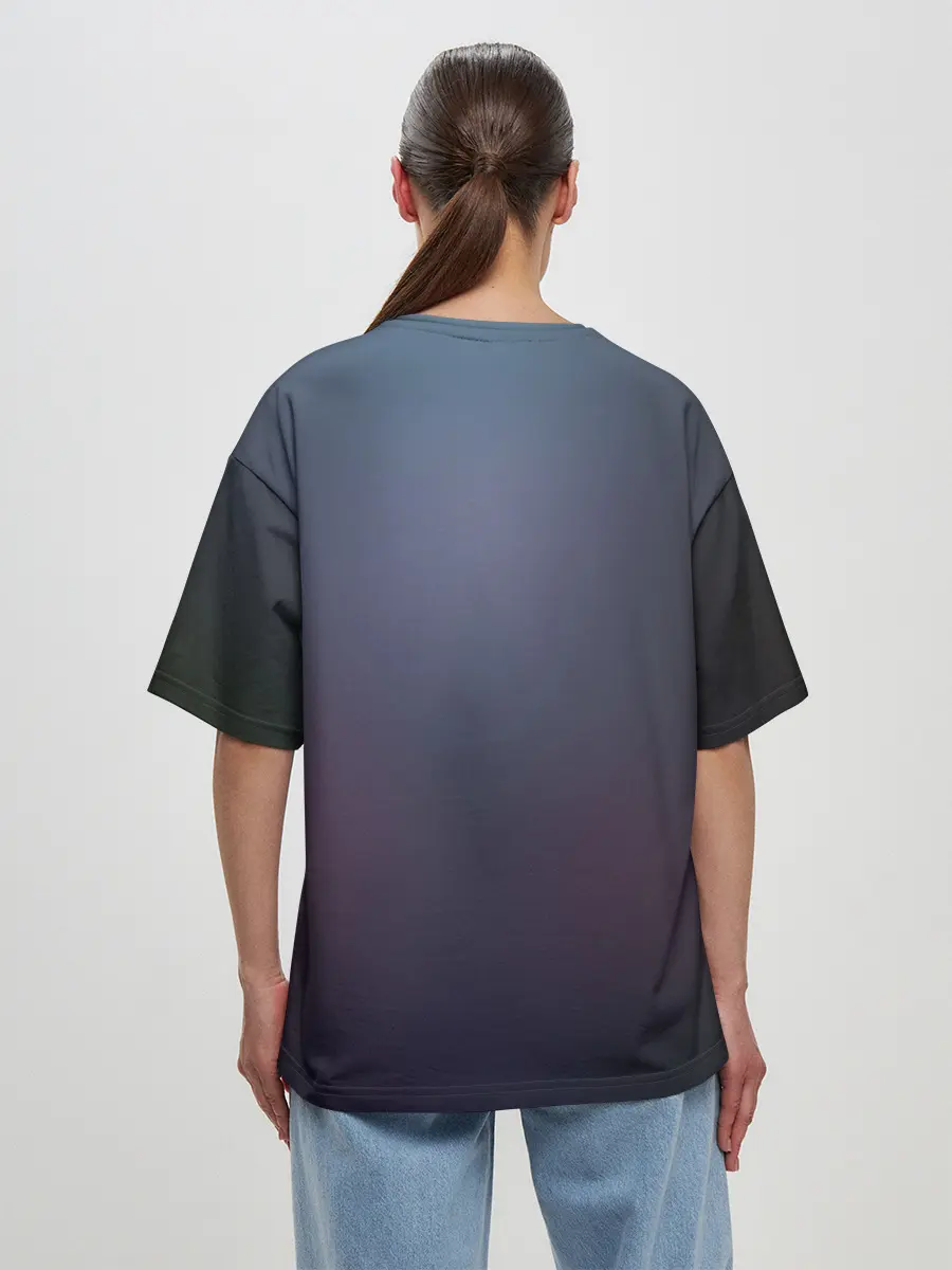 Женская футболка оверсайз / ноль два облик