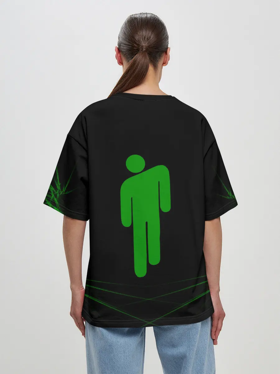 Женская футболка оверсайз / Billie Eilish.