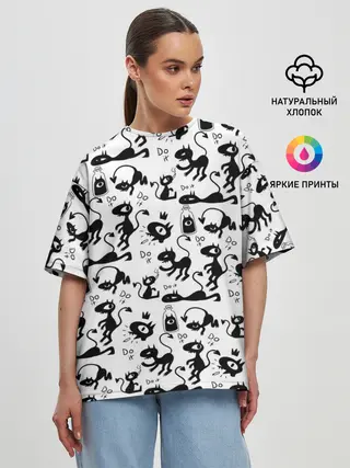 Женская футболка оверсайз / DISENCHANTMENT LUCI