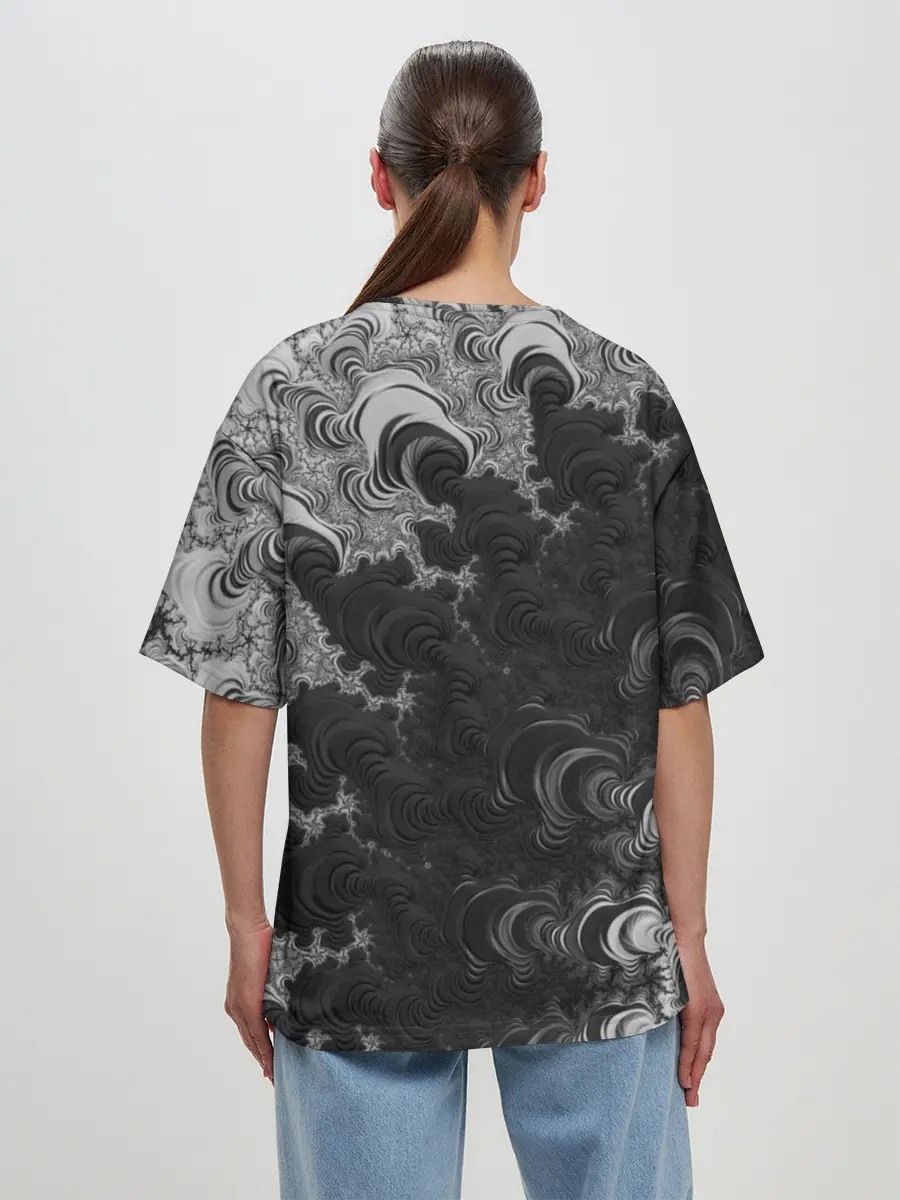 Женская футболка оверсайз / Абстракция