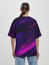 Женская футболка оверсайз / GEOMETRY STRIPES NEON
