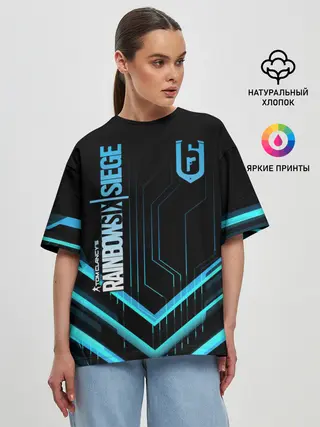 Женская футболка оверсайз / Rainbow Six Siege