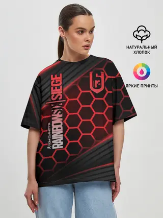 Женская футболка оверсайз / Rainbow Six Siege