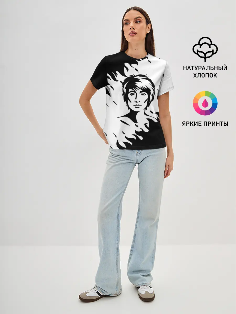 Женская базовая футболка / Zемфира