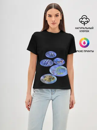 Женская базовая футболка / Море внутри