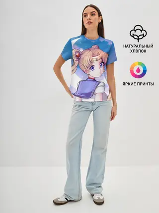 Женская базовая футболка / SAILOR MOON