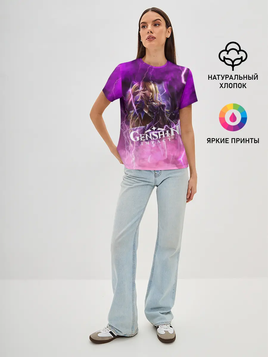 Женская базовая футболка / Genshin Impact | Геншин Импакт