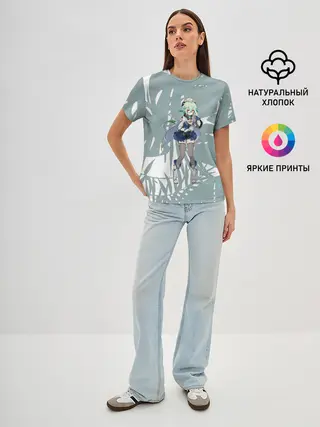 Женская базовая футболка / Genshin Impact