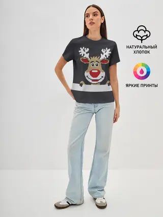 Женская базовая футболка / Олень