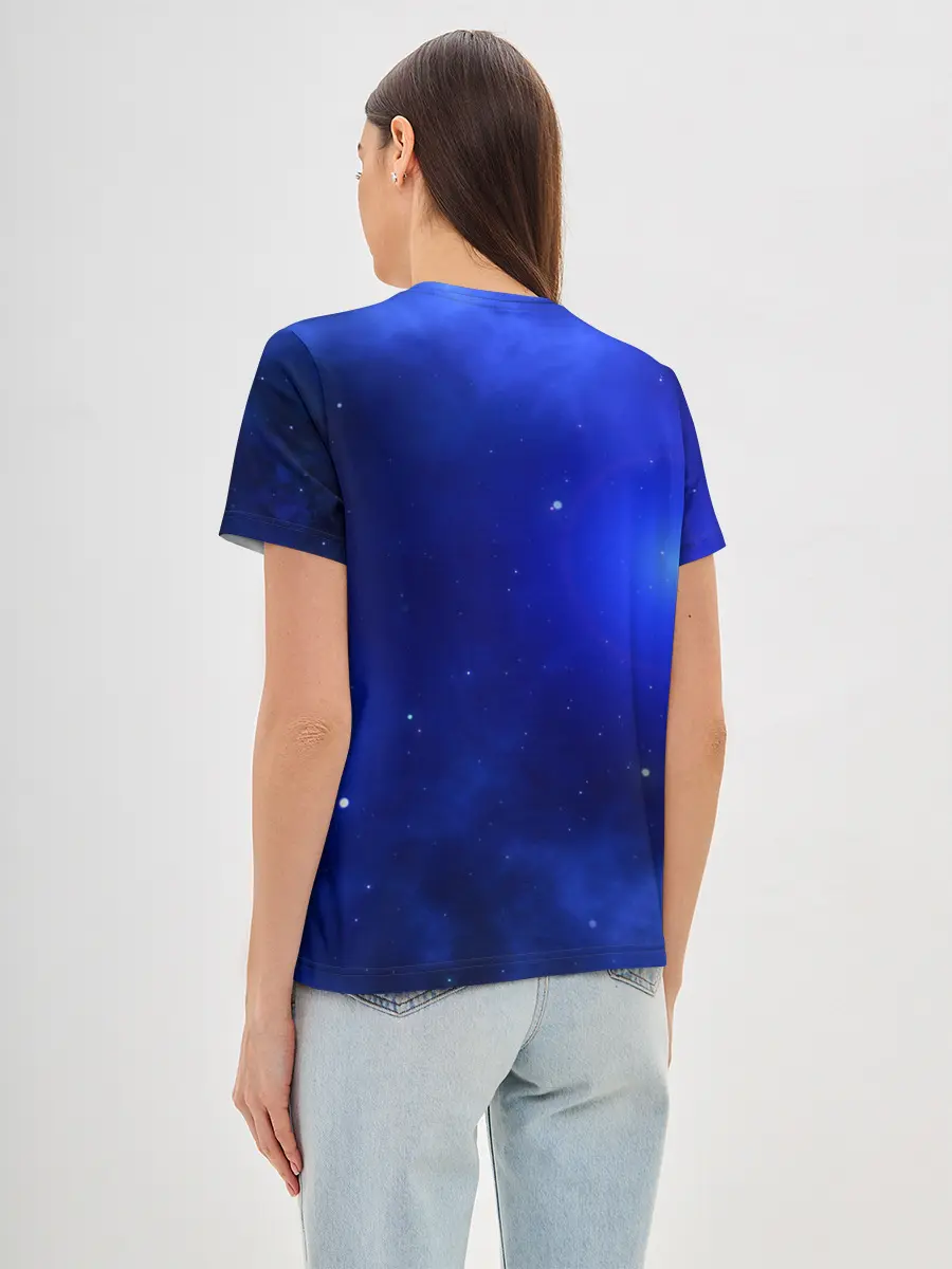 Женская базовая футболка / Космический тигр