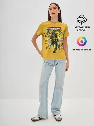 Женская базовая футболка / Врыв Микеланджело