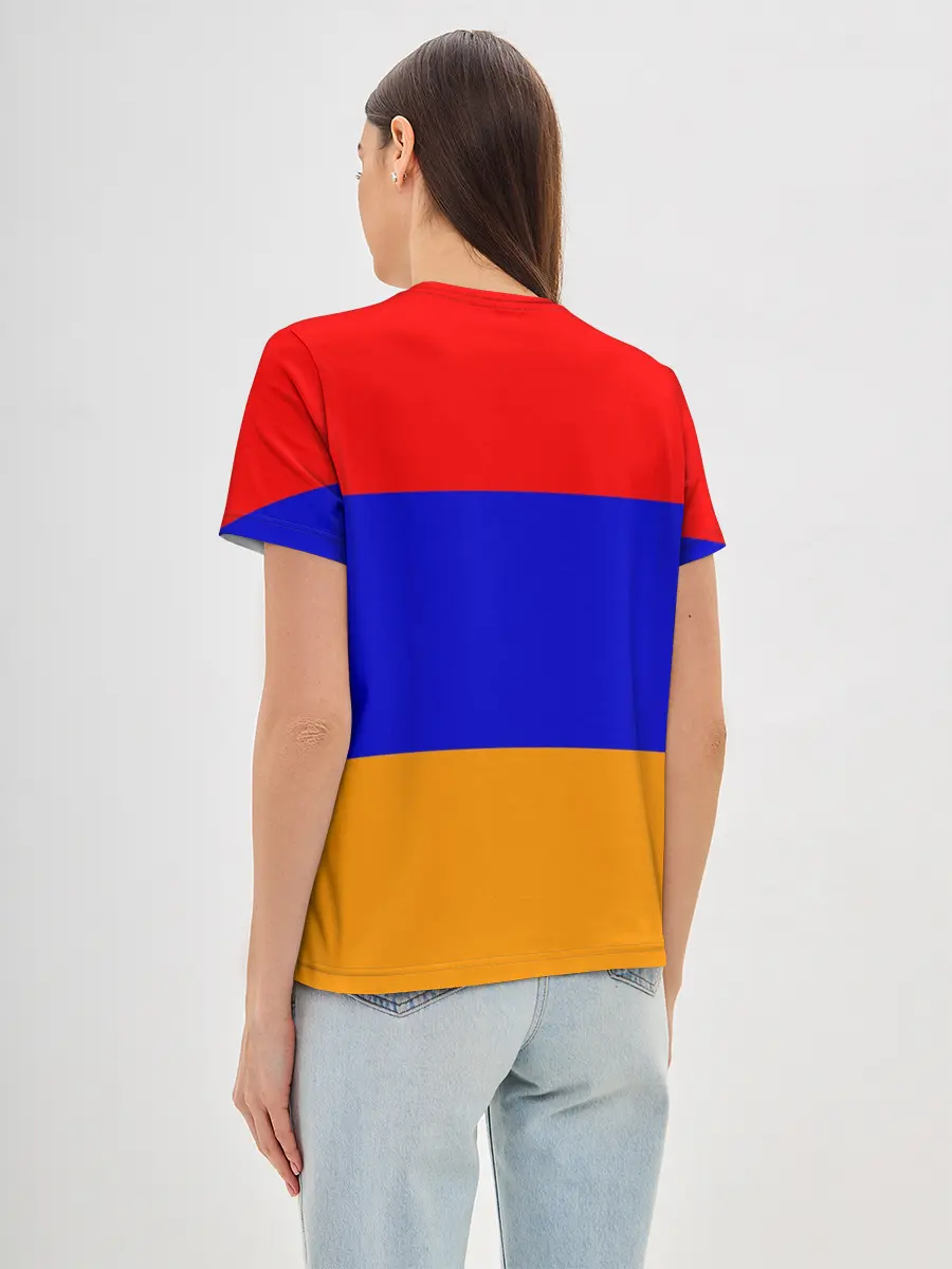 Женская базовая футболка / Герб и флаг Армении