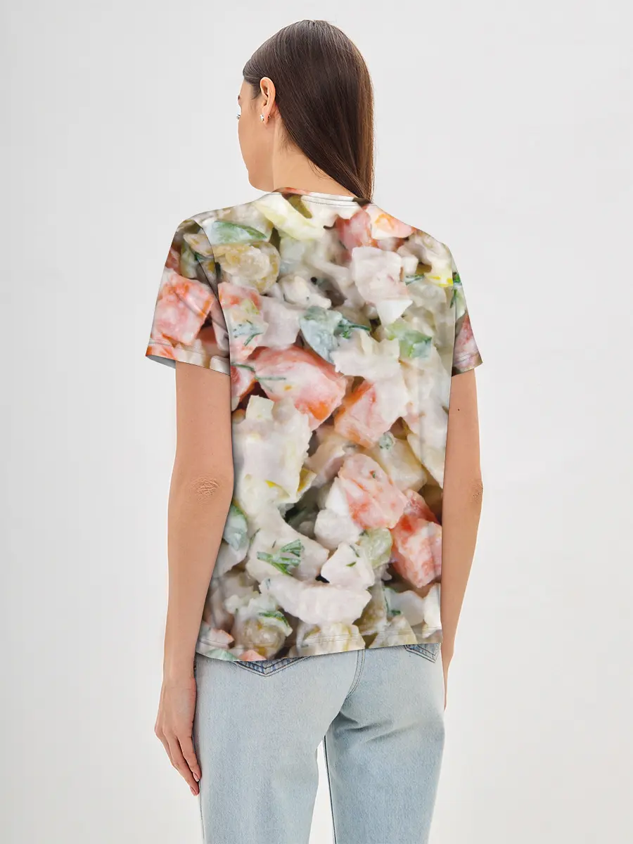 Женская базовая футболка / Оливье