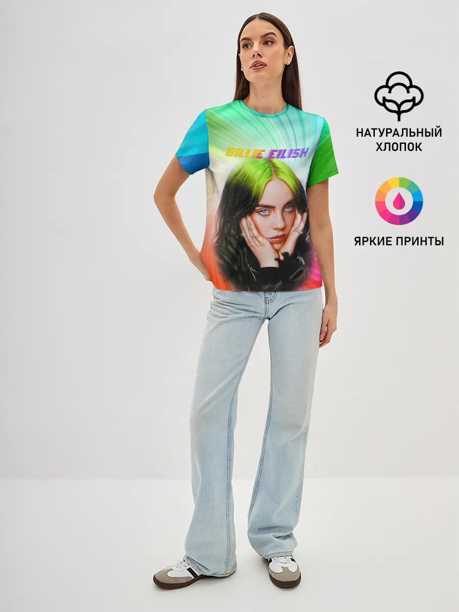 Женская базовая футболка / BILLIE EILISH / БИЛЛИ АЙЛИШ