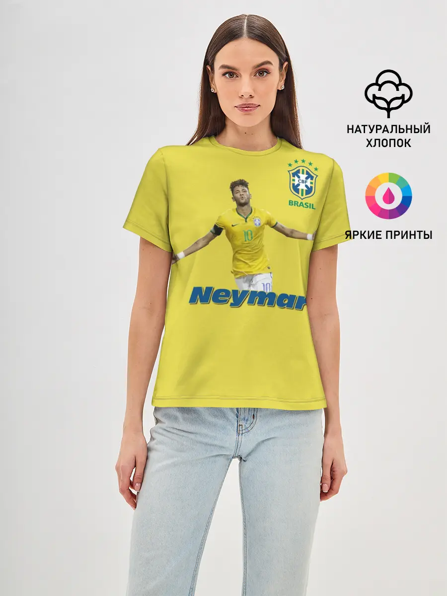 Женская базовая футболка / Неймар