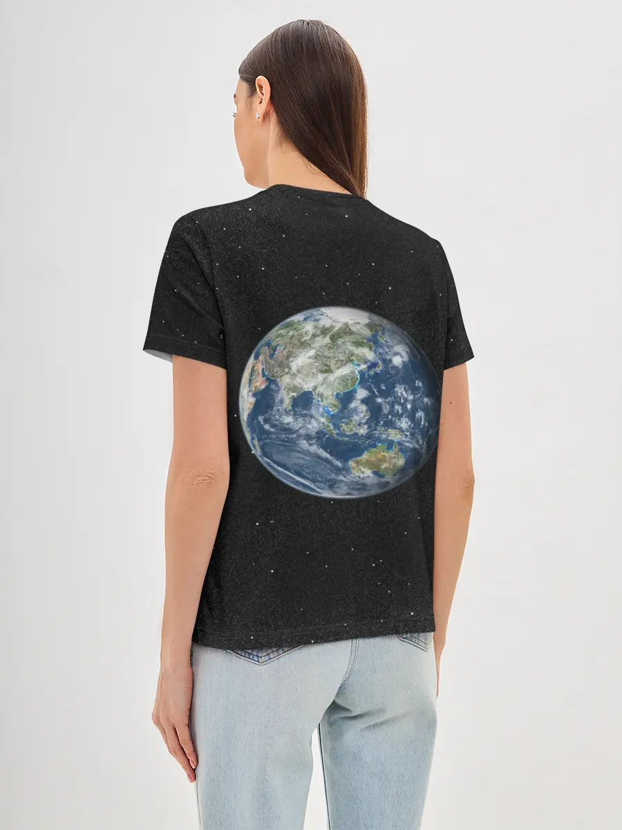 Женская базовая футболка / ПланеТа ЗемЛя