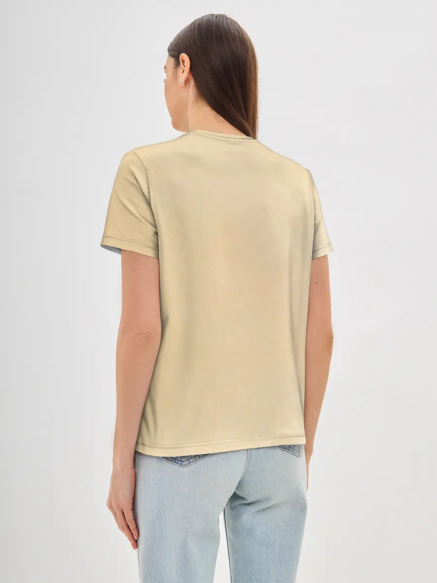 Женская базовая футболка / Новогодний ленивец