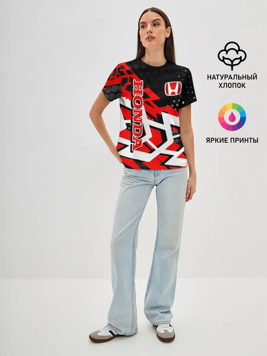 Женская базовая футболка / Honda