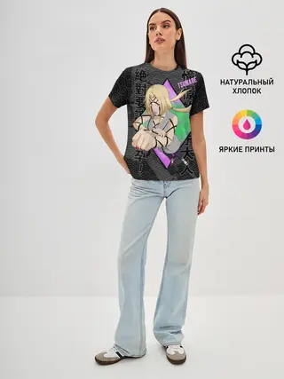 Женская базовая футболка / Narurto Цунаде