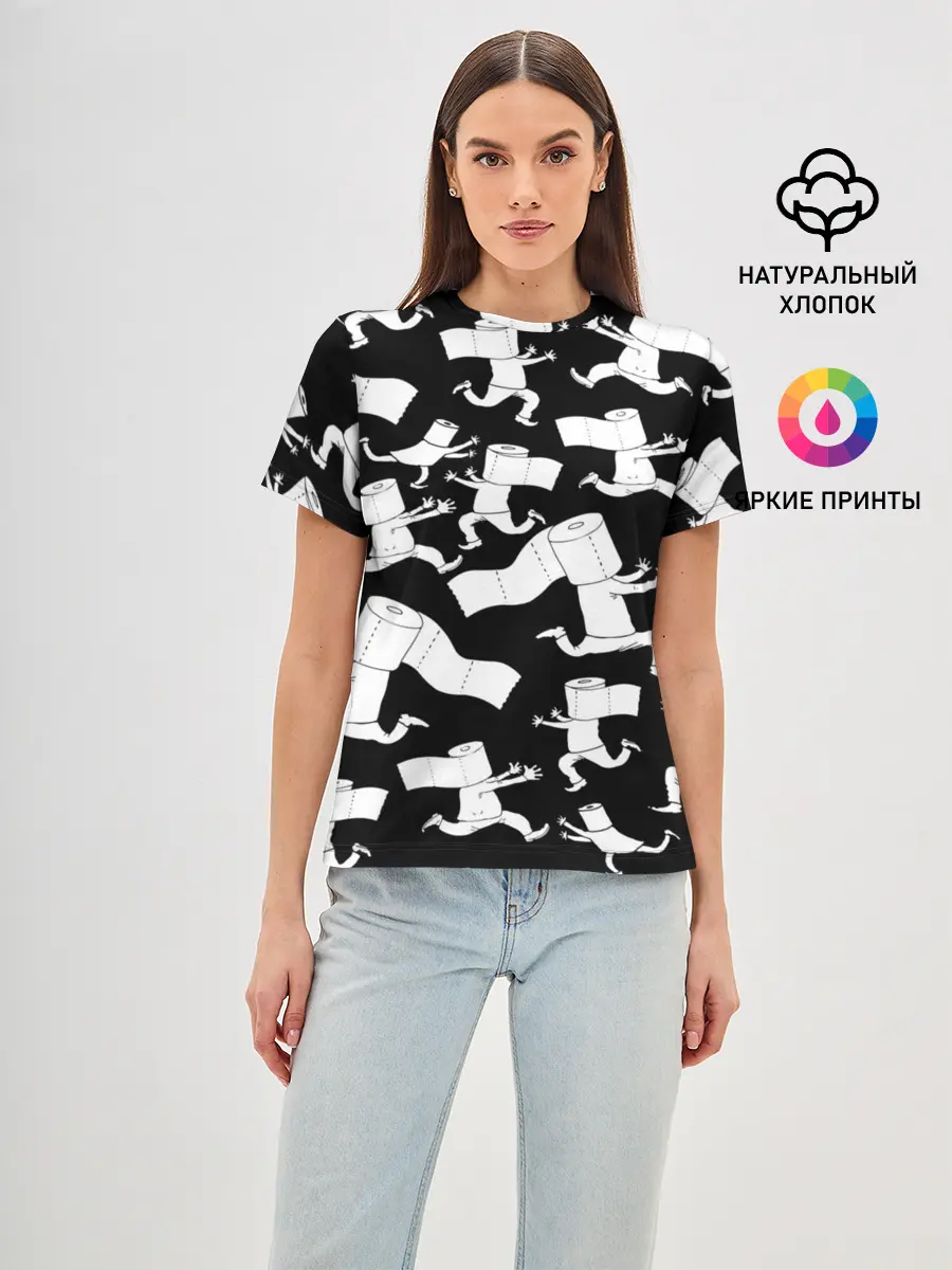 Женская базовая футболка / Коронавирус