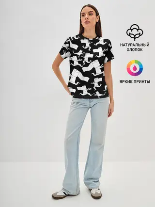 Женская базовая футболка / Коронавирус