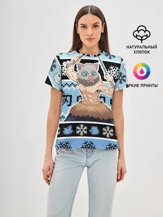 Женская базовая футболка / ИНОСКЕ ХАШИБИРА