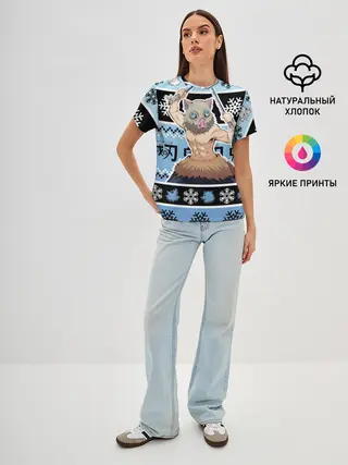 Женская базовая футболка / ИНОСКЕ ХАШИБИРА