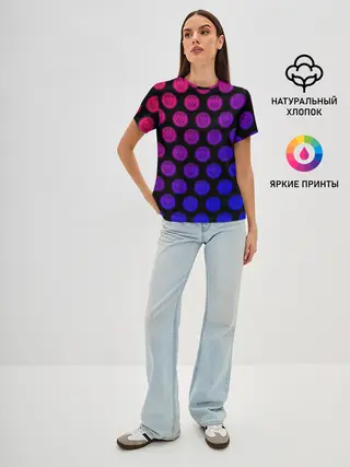 Женская базовая футболка / ПСЖ Неон