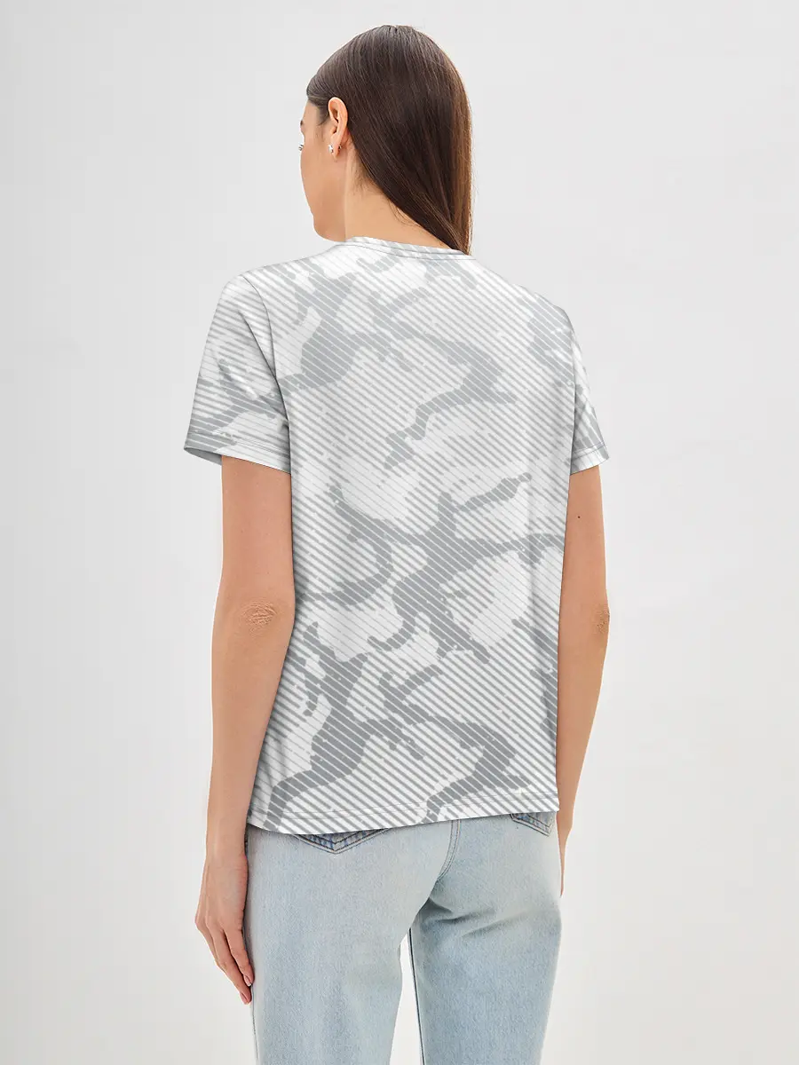 Женская базовая футболка / Lite Camouflage Lines