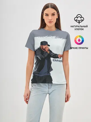 Женская базовая футболка / EMINEM | ЭМИНЕМ