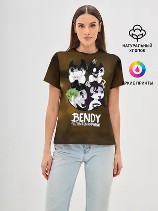 Женская базовая футболка / Bendy and the ink machine