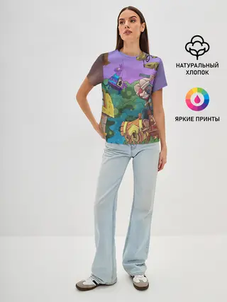 Женская базовая футболка / Fortnite