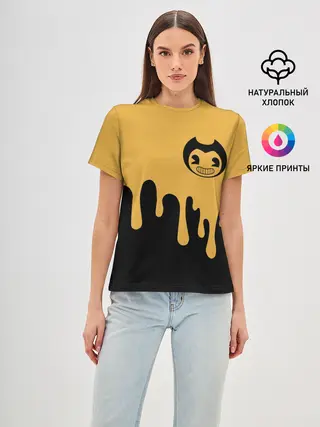 Женская базовая футболка / Bendy And The Ink Machine