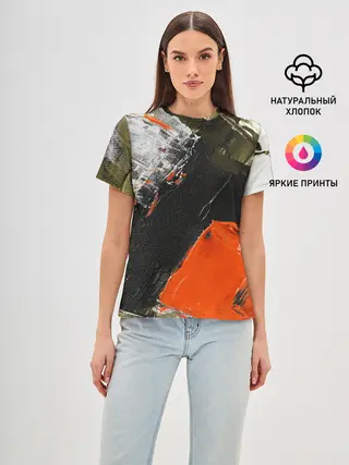 Женская базовая футболка / Современное искусство