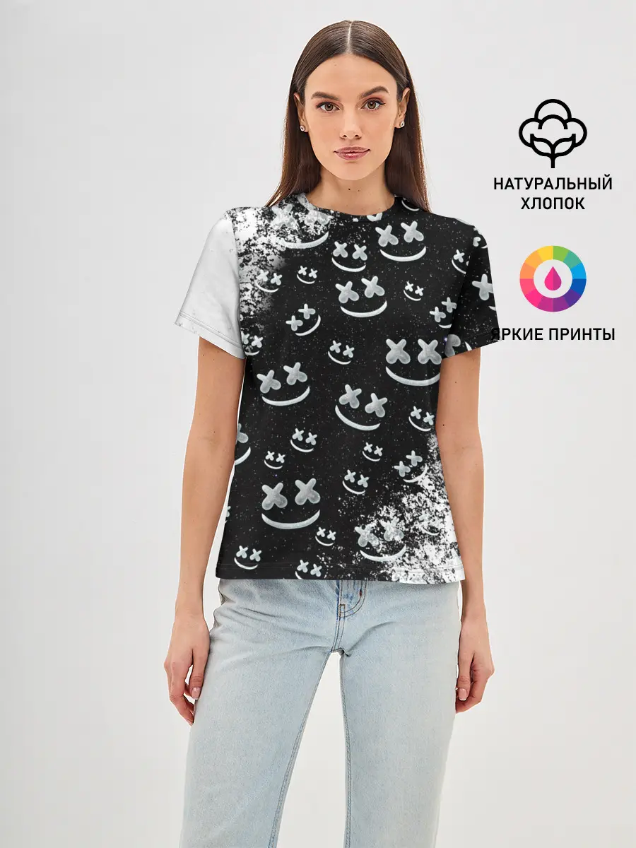 Женская базовая футболка / Marshmello