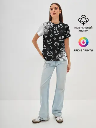 Женская базовая футболка / Marshmello