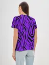 Женская базовая футболка / Абстрактный узор зебра