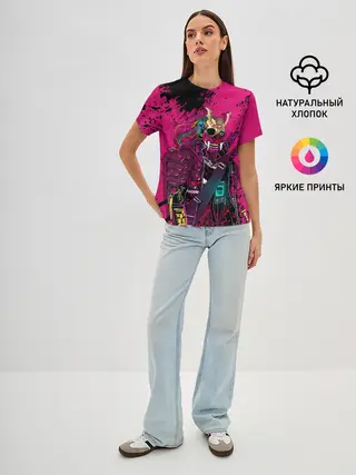 Женская базовая футболка / CYBERPUNK 2077 | DEMON