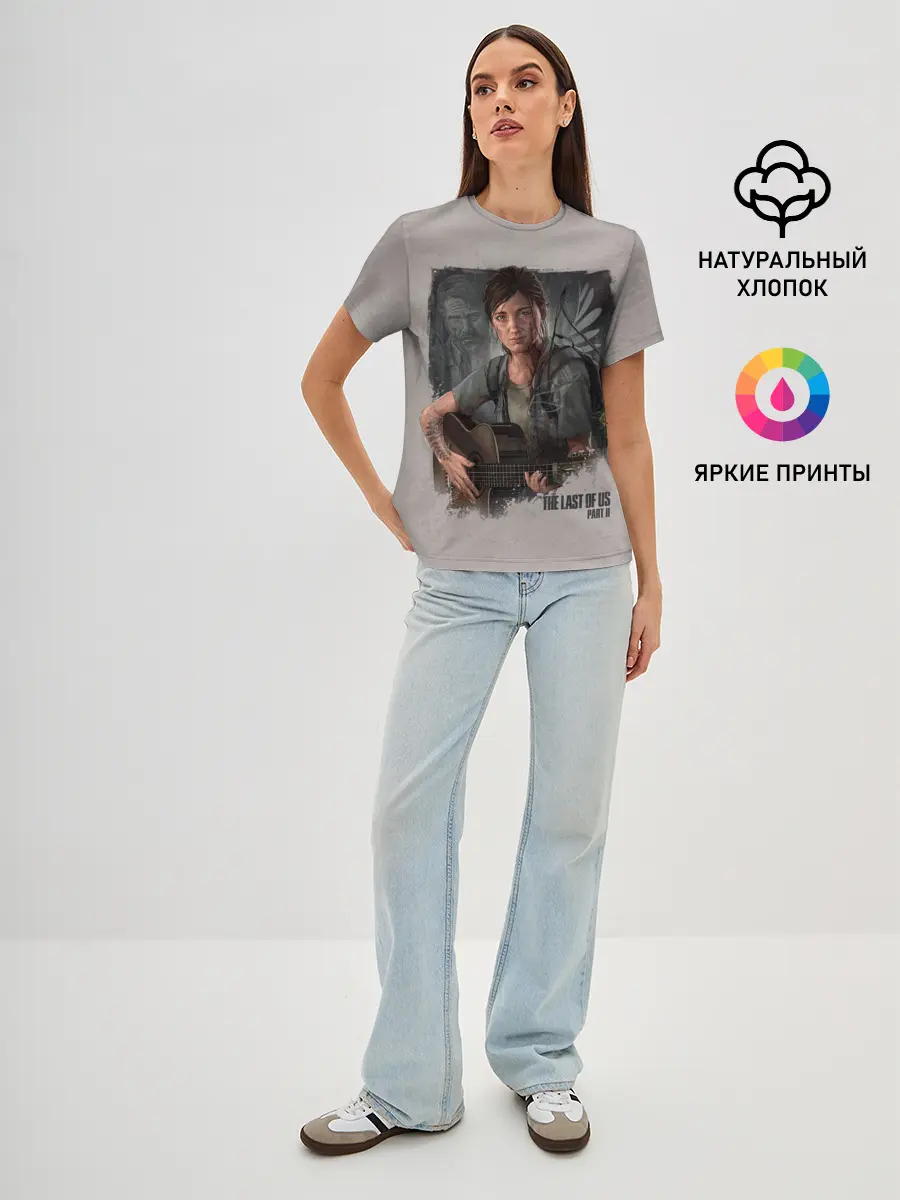 Женская базовая футболка / Элли с гитарой