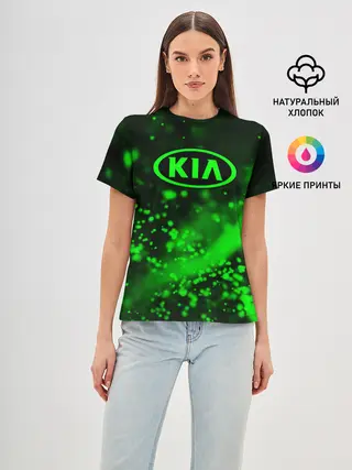 Женская базовая футболка / KIA / КИА
