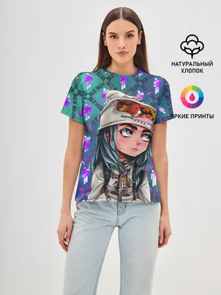 Женская базовая футболка / BILLIE EILISH