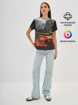 Женская базовая футболка / ТАНКИ