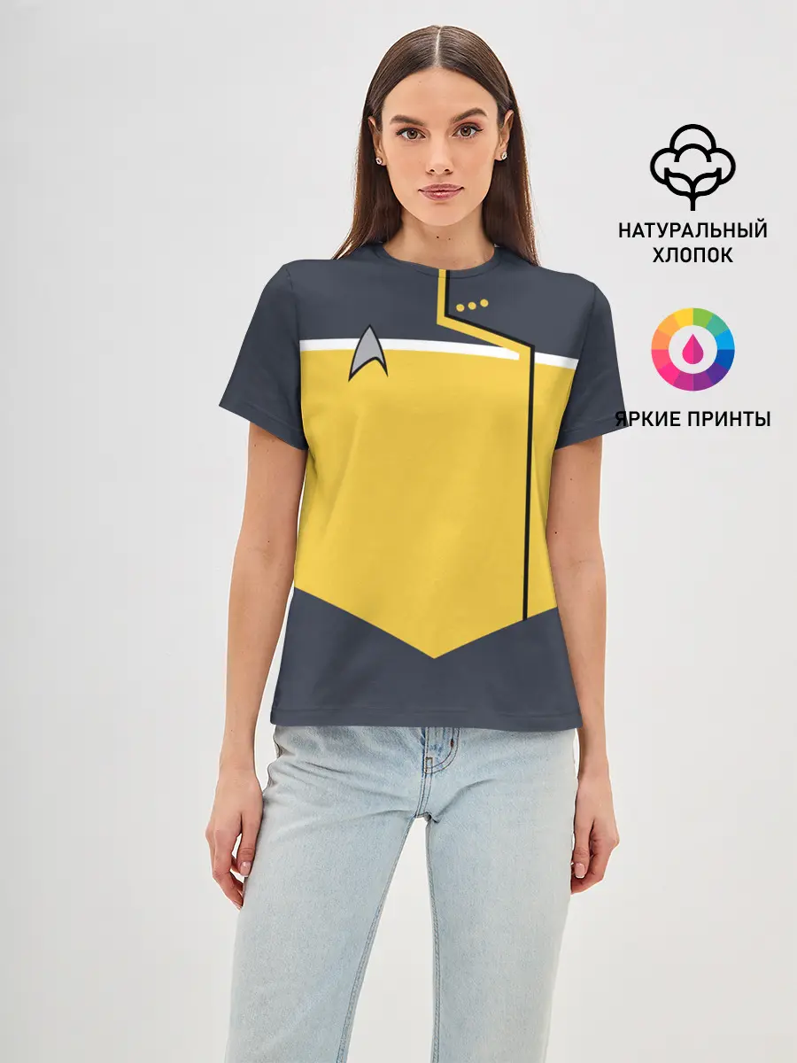 Женская базовая футболка / Звездный костюм № 2